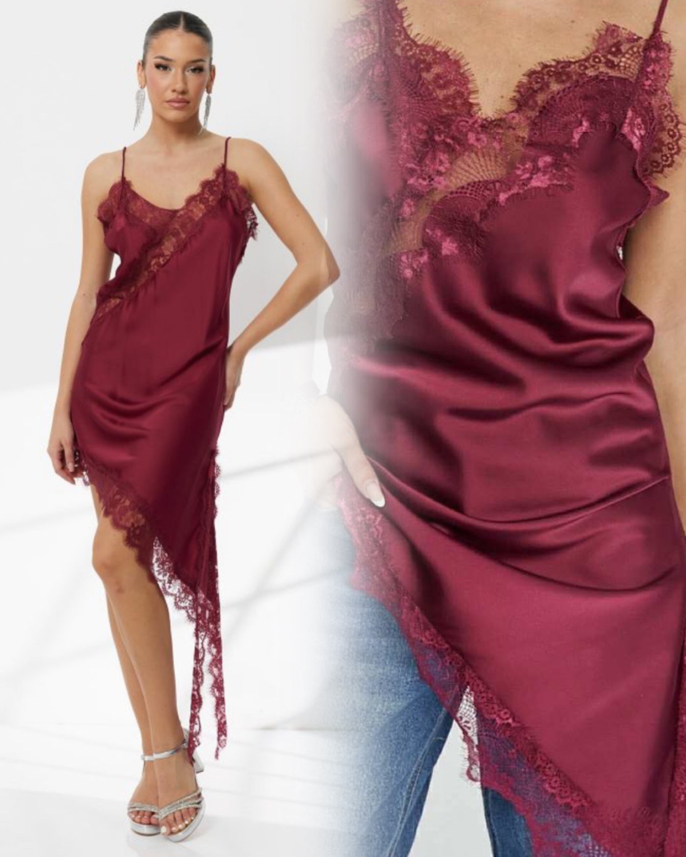Dress Bordeaux Swan