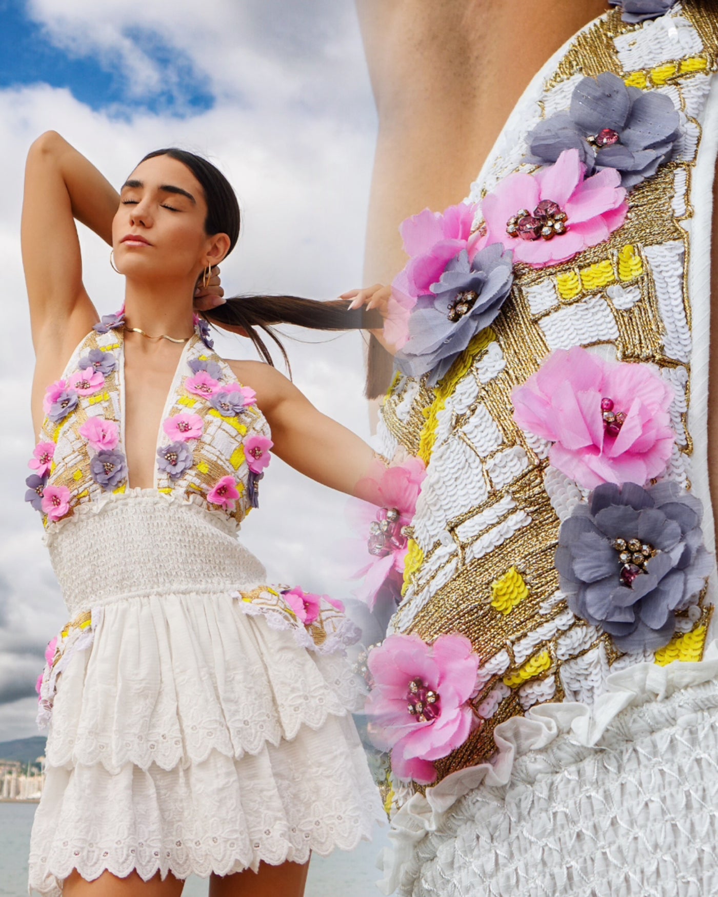 Floral Ruffle Mini